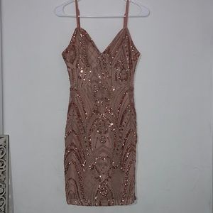 GUESS Pink Rose Gold dress